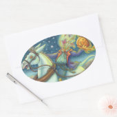 KOPFLOSE HORSEMAN-SKARECROW & MULE STICKERS Oval (Umschlag)