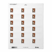 Kopflose Kürbislaterne Adressaufkleber (Vorne)