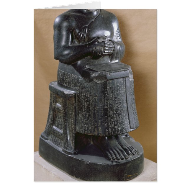 Kopflose Statue des Prinzen Gudea als (Vorne)