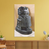 Kopflose Statue des Prinzen Gudea als Leinwanddruck (Insitu (Wohnzimmer))
