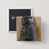 Kopflose Statue von Prinzen Gudea als Button (Vorne & Hinten)