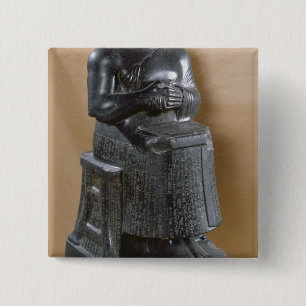 Kopflose Statue von Prinzen Gudea als Button