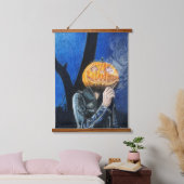 Kopfloser Biker Wandteppich Mit Holzrahmen (Schlafzimmer)