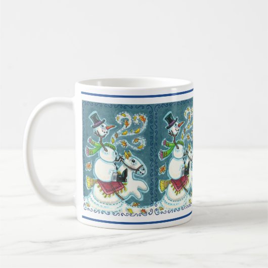 KOPFLOSER HORSEMAN SNOWMAN, XMAS HALLOWEEN SPASS, KAFFEETASSE (Links)