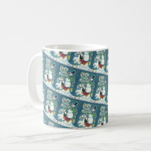 KOPFLOSER HORSEMAN SNOWMAN, XMAS HALLOWEEN SPASS, KAFFEETASSE (Vorderseite Links)