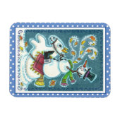 KOPFLOSER HORSEMAN SNOWMAN, XMAS HALLOWEEN SPASS, MAGNET (Horizontal)