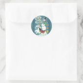 KOPFLOSER HORSEMAN SNOWMAN, XMAS HALLOWEEN SPASS, RUNDER AUFKLEBER (Tasche)