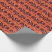 Kopfloser Reiter Geschenkpapier (Ecke)