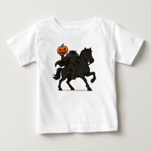 Kopfloser Reiter Halloween/Herbst Baby T-shirt