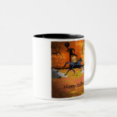 Kopfloser Reiter-Halloween-Tasse Zweifarbige Tasse (VorderseiteRechts)