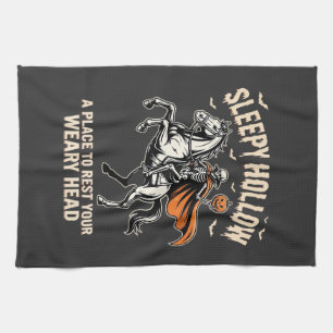 Kopfloser Reiter Sleepy Hollow Halloween T-Shirt Geschirrtuch