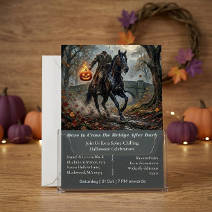 Kopfloser Reiter Sleepy Hollow Mitternacht Hallowe Einladung