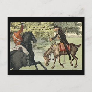 Kopfloser Reiter und Ichabod Crane Postkarte