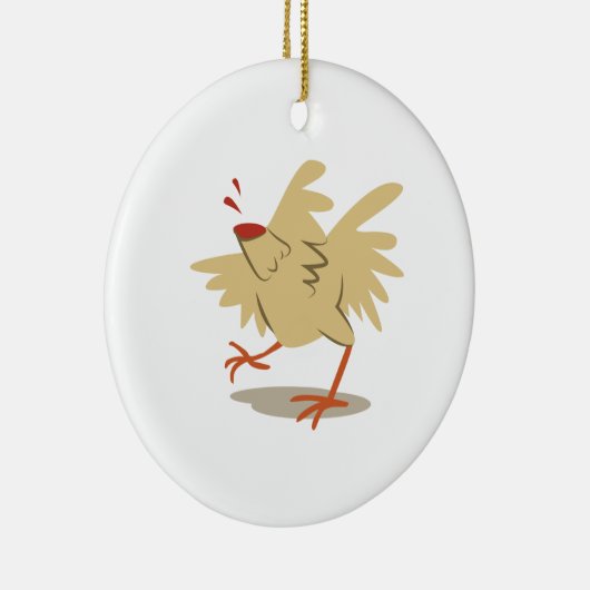 kopfloses Huhn Keramik Ornament (Rechts)