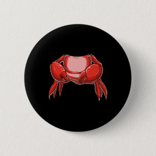 Kopfloses Krabbenkostüm Lustige Krabbenliebhaber A Button