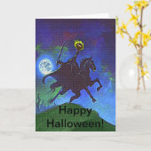 Kopfloses Pferd im blauen Licht Karte (Gelbe Blume)