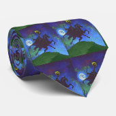 Kopfloses Pferd im blauen Licht Krawatte (Gerollt)