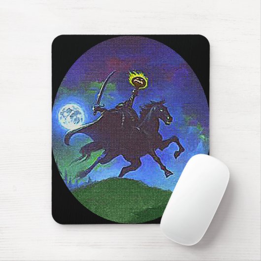 Kopfloses Pferd im blauen Licht Mousepad (Mit Mouse)