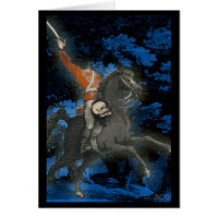 kopfloses Pferd mit Schädel