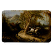 Kopfloses Pferd, Schläfenholz und Kranich Magnet (Horizontal)