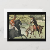 Kopfloses Pferd und Ichabod-Kranich Postkarte (Vorne/Hinten)