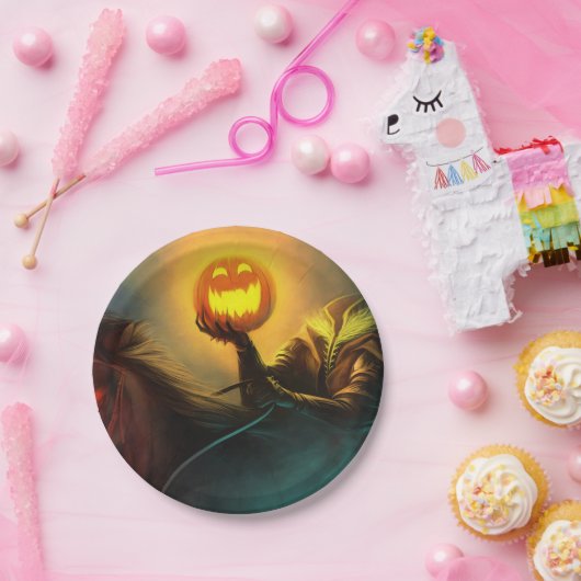 Kopfloses Pferdefleisch, Halloween-Papierplatte Pappteller (Party)