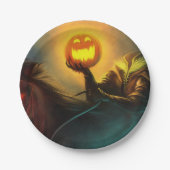 Kopfloses Pferdefleisch, Halloween-Papierplatte Pappteller (Vorderseite)