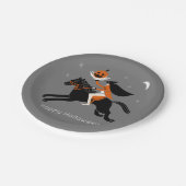 Kopfloses Pferdefleisch Pappteller (Schrägansicht)