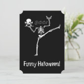 Kopfloses Tanzskelett Einladung (Stehend Vorderseite)