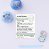 Kopfmodell, plastischer Chirurg, plastische Operat Flyer (Einzeln)