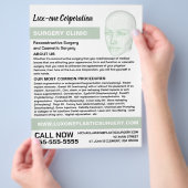 Kopfmodell, plastischer Chirurg, plastische Operat Flyer (Hand)
