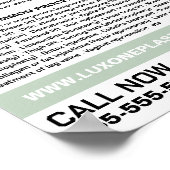 Kopfmodell, plastischer Chirurg, plastische Operat Poster (Ecke)