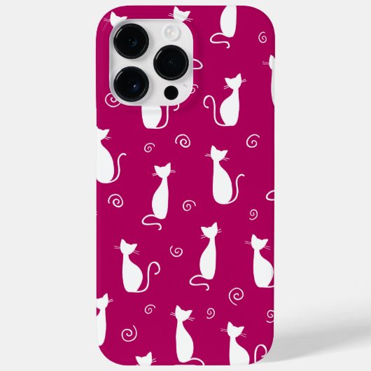 KOPFPINK MIT WEISSER SITZKETTE Case-Mate iPhone HÜLLE (Rückseite)