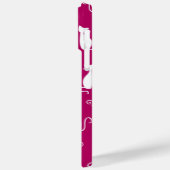 KOPFPINK MIT WEISSER SITZKETTE Case-Mate iPhone HÜLLE (Rückseite / Links)