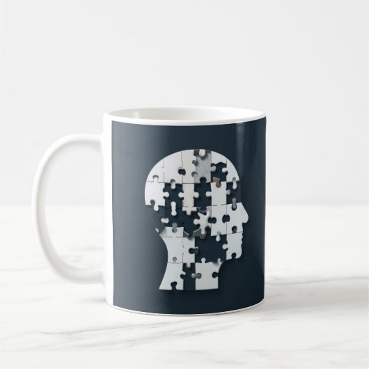 Kopfpuzzle Kaffeetasse (Links)