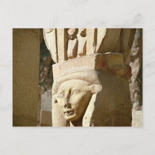 Kopfsäule aus der Kapelle Postkarte
