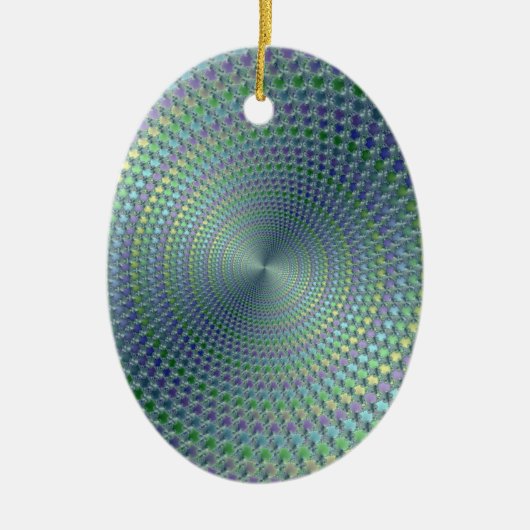 Kopfschmerzen-Fraktal Keramikornament (Vorne)