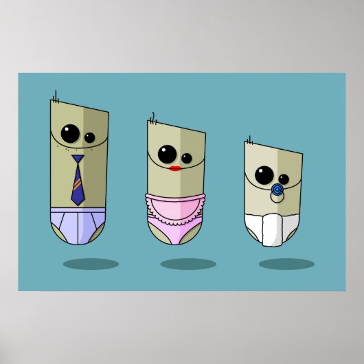 Kopfschmerzen Poster (Vorne)