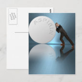 Kopfschmerzen Postkarte (Vorne/Hinten)