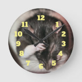 Kopfschmerzen! Runde Wanduhr (Vorderseite)