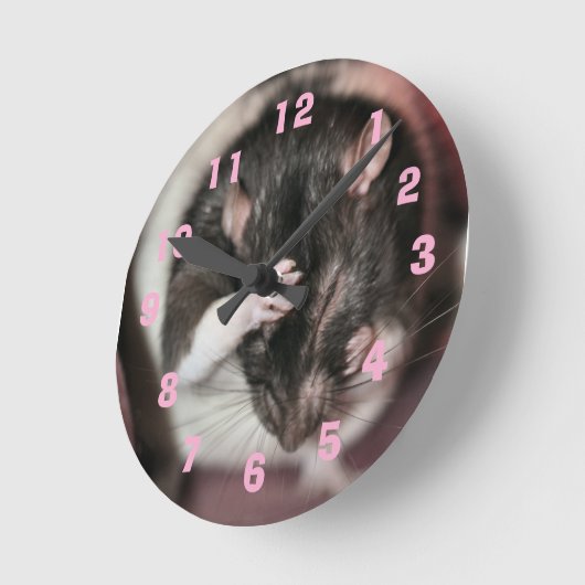 Kopfschmerzen Runde Wanduhr (Winkel)