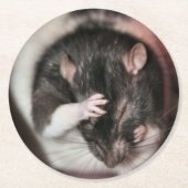 Kopfschmerzen! Runder Pappuntersetzer (Vorderseite)