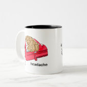 Kopfschmerzen Zweifarbige Tasse (Vorderseite Links)