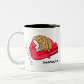 Kopfschmerzen Zweifarbige Tasse (Links)
