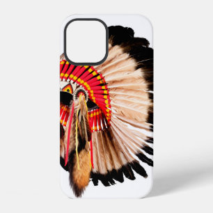 Kopfschmuck eines indianischen Häuptlings (indiani iPhone 12 Hülle