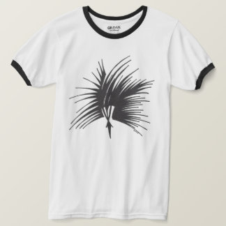Kopfschmuck Schwarz Weiß Abstrakt Stammes-Tattoo-K T-Shirt