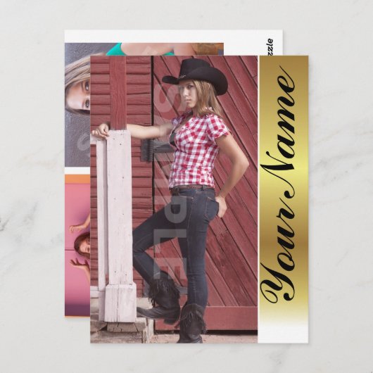 Kopfschuss Comp Card Zeds Postkarte (Vorne/Hinten)