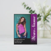 Kopfschuss Comp Card Zeds Postkarte (Stehend Vorderseite)