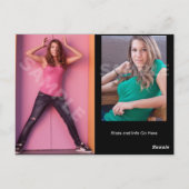 Kopfschuss Comp Card Zeds Postkarte (Rückseite)