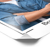 Kopfschuss des Rahmendarstellers 8x10 Name und Tex Fotodruck (Ecke)